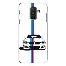 Чехол для Самсунг А6 Плюс 2018, А605 - с принтом БМВ (AlphaPrint) (Машина БМВ)