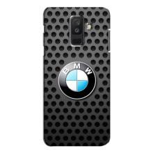 Чехол для Самсунг А6 Плюс 2018, А605 - с принтом БМВ (AlphaPrint) (Знак БМВ)