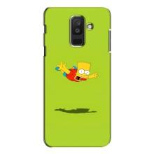 Чехол с Симпсонами для Samsung Galaxy A6 Plus 2018 ( A605) (VPrint) (Барт Симпсон)