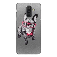 Чехол (ТПУ) Милые собачки для Samsung Galaxy A6 Plus 2018 (A6 Plus 2018, A605) (Бульдог в очках)