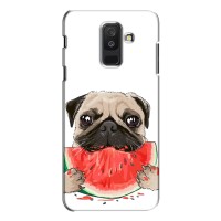 Чехол (ТПУ) Милые собачки для Samsung Galaxy A6 Plus 2018 (A6 Plus 2018, A605) (Смешной Мопс)