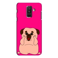 Чехол (ТПУ) Милые собачки для Samsung Galaxy A6 Plus 2018 (A6 Plus 2018, A605) (Веселый Мопсик)