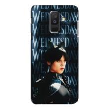 Чехлы Венсдей на Samsung Galaxy A6 Plus 2018 ( A605) Уэнсдей (AlphaPrint) (Уэнздей кошка)