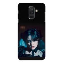 Чехлы Венсдей на Samsung Galaxy A6 Plus 2018 ( A605) Уэнсдей (AlphaPrint) (взгляд Уэнздей)