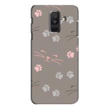 Чехол с рисунком кот на Samsung Galaxy A6 Plus 2018 ( A605) – Лапы и усы