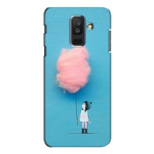 Девчачий Чехол для Samsung Galaxy A6 Plus 2018 (A6 Plus 2018, A605) (Девочка с тучкой)