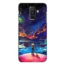 Космические Чехлы для Самсунг А6 Плюс 2018, А605 (VPrint) (Галактический вид)