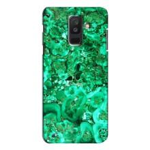 Мраморный чехол на Samsung Galaxy A6 Plus 2018 ( A605) (VPrint) (Салатный Мрамор)