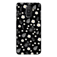 Чехлы с тематикой "ЦВЕТЫ" на Samsung Galaxy A6 Plus 2018 (A6 Plus 2018, A605) – цветение на чорном