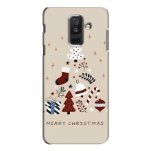 Різдвяні Чохли для Samsung Galaxy A6 Plus 2018 ( A605) (VPrint) (Merry Christmas)