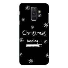 Рождественские, Праздничные Чехлы для Самсунг А6 Плюс 2018, А605 (Christmas loading)