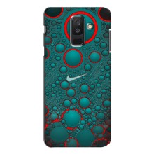 Силиконовый Чехол на Samsung Galaxy A6 Plus 2018 (A6 Plus 2018, A605) с картинкой Nike (Найк зеленый)