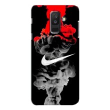 Силиконовый Чехол на Samsung Galaxy A6 Plus 2018 (A6 Plus 2018, A605) с картинкой Nike (Nike дым)