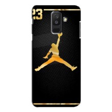 Силиконовый Чехол Nike Air Jordan на Самсунг А6 Плюс (2018) (Джордан 23)