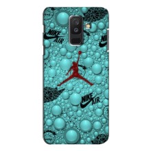 Силиконовый Чехол Nike Air Jordan на Самсунг А6 Плюс (2018) (Джордан Найк)