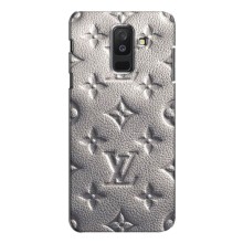 Текстурный Чехол Louis Vuitton для Самсунг А6 Плюс (2018) – Бежевый ЛВ