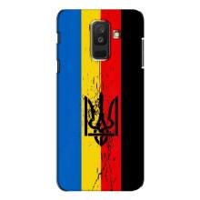 Украинские Чехлы для Samsung Galaxy A6 Plus 2018 ( A605) с картинкой УПА (AlphaPrint) (Флаг УПА)