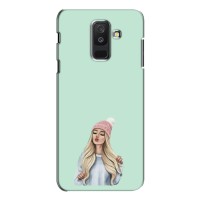 Силиконовый Чехол на Samsung Galaxy A6 Plus 2018 (A6 Plus 2018, A605) с картинкой Стильных Девушек (В шапке)