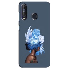 Чехлы (ART) Цветы на Samsung Galaxy A60 2019 (A605F) (VPrint) (Цветы на голове)