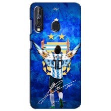 Чехлы для Samsung Galaxy A60 2019 (A605F) (Leo чемпион) (AlphaPrint) (Месси сборная)