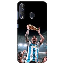 Чехлы Лео Месси Аргентина для Samsung Galaxy A60 2019 (A605F) (Счастливый Месси)