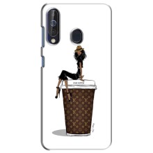 Чехлы Луи Витон для Samsung Galaxy A60 2019 (A605F) (AlphaPrint - LOUIS VUITTON) (кофе LOUIS VUITTON)