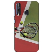 Чохли з прінтом Спортивна тематика для Samsung Galaxy A60 2019 (A605F) – Ракетки теніс