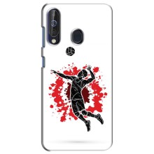 Чехлы с принтом Спортивная тематика для Samsung Galaxy A60 2019 (A605F) – Волейболист