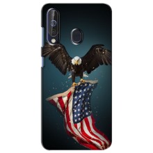 Чехол Флаг USA для Samsung Galaxy A60 2019 (A605F) – Орел и флаг
