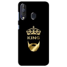 Чехол (Корона на чёрном фоне) для Самсунг А60 (2019) (KING)