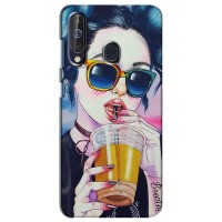Чехол с картинкой Модные Девчонки Samsung Galaxy A60 2019 (A605F) – Девушка с коктейлем