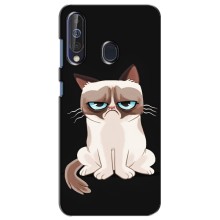 Чехол с принтом для Samsung Galaxy A60 2019 (A605F) (AlphaPrint) Модные коты – Грустный кот