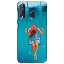 Чехол Стильные девушки на Samsung Galaxy A60 2019 (A605F) – Девушка на качели