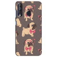 Чехол (ТПУ) Милые собачки для Samsung Galaxy A60 2019 (A605F) (Собачки Мопсики)