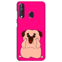Чехол (ТПУ) Милые собачки для Samsung Galaxy A60 2019 (A605F) (Веселый Мопсик)