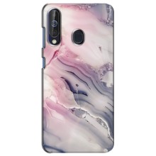 Мраморный чехол на Samsung Galaxy A60 2019 (A605F) (VPrint) (Пурпурный Мрамор)