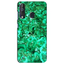 Мраморный чехол на Samsung Galaxy A60 2019 (A605F) (VPrint) (Салатный Мрамор)