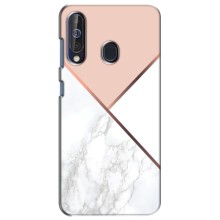 Мраморный чехол на Samsung Galaxy A60 2019 (A605F) (VPrint) (Тройной мрамор)