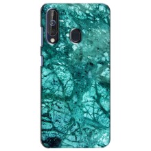 Мраморный чехол на Samsung Galaxy A60 2019 (A605F) (VPrint) (Зеленый мрамор)