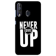 Силиконовый Чехол на Samsung Galaxy A60 2019 (A605F) с картинкой Nike (Never Give UP)