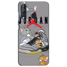 Силиконовый Чехол Nike Air Jordan на Самсунг А60 (2019) (Air Jordan)