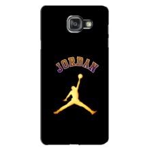 Чехлы для Samsung Galaxy A7 2016 / A7100 / A710F - с картинкой JORDAN (AlphaPrint) (Jordan Gold)
