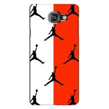 Чехлы для Samsung Galaxy A7 2016 / A7100 / A710F - с картинкой JORDAN (AlphaPrint) (Лого Джордан)