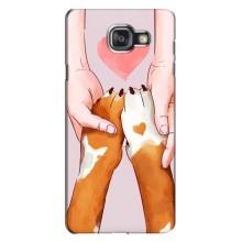 Чехлы с собаками для Samsung Galaxy A7 2016 / A7100 / A710F (VPrint) (Любовь к собакам)