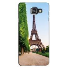 Чехол Эйфелева Башня для Samsung Galaxy A7 2016 / A7100 / A710F - (AlphaPrint) (Дорога в Париж)