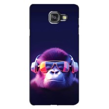 Чехол с Обезьянами Samsung Galaxy A7 2016 / A7100 / A710F - (AlphaPrint) (Стильная обезьяна)