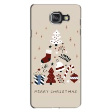 Рождественские Чехлы для Samsung Galaxy A7 2016 / A7100 / A710F (VPrint) (Merry Christmas)