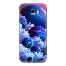 Чохли КОСМОС  на Samsung Galaxy A7 2017 / A720 / A720F – Сині планети