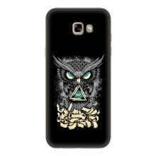 Чехлы с принтом СОВЫ для Samsung Galaxy A7 2017 / A720 / A720F – Зеленые глаза