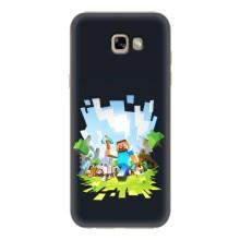 Чехол Майнкрафт на Samsung Galaxy A7 2017 / A720 / A720F (AlphaPrint) Minecraft (персонажи Minecraft)